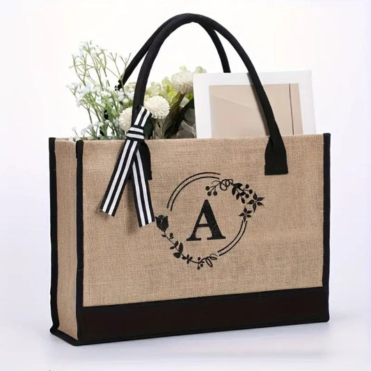 Initial Tote Bag