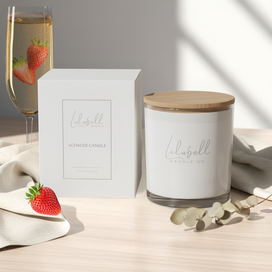 Champagne & Strawberries Candle | Bare Collection