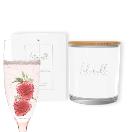 Champagne & Strawberries Candle | Bare Collection